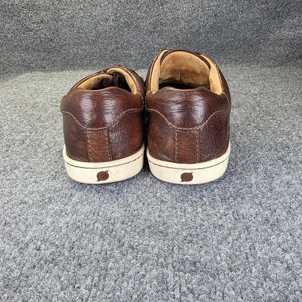 Born Allegheny Shoes Mens 9.5 US Brown Leather Low Top Casual Lace Up Comfort